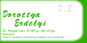 dorottya erdelyi business card